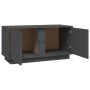 Mueble de TV madera maciza de pino gris 80x35x40,5 cm de vidaXL, Muebles TV - Ref: Foro24-814471, Precio: 63,11 €, Descuento: %