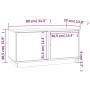 Mueble de TV madera maciza de pino gris 80x35x40,5 cm de vidaXL, Muebles TV - Ref: Foro24-814471, Precio: 63,11 €, Descuento: %