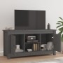 Mueble de TV de madera maciza de pino gris 103x36,5x52 cm de vidaXL, Muebles TV - Ref: Foro24-814586, Precio: 88,34 €, Descue...
