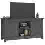 Mueble de TV de madera maciza de pino gris 103x36,5x52 cm de vidaXL, Muebles TV - Ref: Foro24-814586, Precio: 87,37 €, Descue...