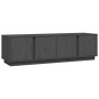 Mueble de TV madera maciza de pino gris 140x40x40 cm de vidaXL, Muebles TV - Ref: Foro24-814461, Precio: 127,36 €, Descuento: %
