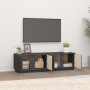 Mueble de TV madera maciza de pino gris 140x40x40 cm de vidaXL, Muebles TV - Ref: Foro24-814461, Precio: 127,36 €, Descuento: %