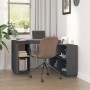 Escritorio de madera maciza de pino gris 110x50x75 cm de vidaXL, Escritorios - Ref: Foro24-814506, Precio: 208,59 €, Descuent...