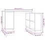 Escritorio de madera maciza de pino gris 110x50x75 cm de vidaXL, Escritorios - Ref: Foro24-814506, Precio: 208,59 €, Descuent...