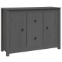Aparador de madera maciza de pino gris 100x35x74 cm de vidaXL, Aparadores - Ref: Foro24-814566, Precio: 157,09 €, Descuento: %