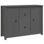 Aparador de madera maciza de pino gris 100x35x74 cm de vidaXL, Aparadores - Ref: Foro24-814566, Precio: 155,06 €, Descuento: %