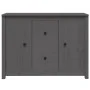 Aparador de madera maciza de pino gris 100x35x74 cm de vidaXL, Aparadores - Ref: Foro24-814566, Precio: 155,06 €, Descuento: %