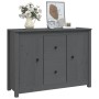 Aparador de madera maciza de pino gris 100x35x74 cm de vidaXL, Aparadores - Ref: Foro24-814566, Precio: 157,09 €, Descuento: %