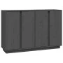 Aparador de madera maciza de pino gris 120x35x80 cm de vidaXL, Aparadores - Ref: Foro24-814496, Precio: 151,09 €, Descuento: %