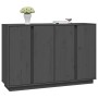 Aparador de madera maciza de pino gris 120x35x80 cm de vidaXL, Aparadores - Ref: Foro24-814496, Precio: 152,71 €, Descuento: %