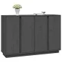 Aparador de madera maciza de pino gris 120x35x80 cm de vidaXL, Aparadores - Ref: Foro24-814496, Precio: 151,09 €, Descuento: %