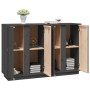 Aparador de madera maciza de pino gris 120x35x80 cm de vidaXL, Aparadores - Ref: Foro24-814496, Precio: 152,71 €, Descuento: %