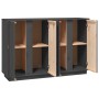 Aparador de madera maciza de pino gris 120x35x80 cm de vidaXL, Aparadores - Ref: Foro24-814496, Precio: 152,71 €, Descuento: %
