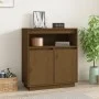 Aparador de madera maciza de pino marrón miel 70x34x80 cm de vidaXL, Aparadores - Ref: Foro24-814387, Precio: 77,92 €, Descue...