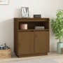 Aparador de madera maciza de pino marrón miel 70x34x80 cm de vidaXL, Aparadores - Ref: Foro24-814387, Precio: 77,92 €, Descue...