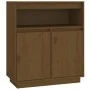 Aparador de madera maciza de pino marrón miel 70x34x80 cm de vidaXL, Aparadores - Ref: Foro24-814387, Precio: 77,92 €, Descue...