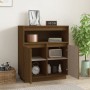 Aparador de madera maciza de pino marrón miel 70x34x80 cm de vidaXL, Aparadores - Ref: Foro24-814387, Precio: 77,92 €, Descue...