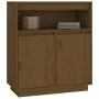 Aparador de madera maciza de pino marrón miel 70x34x80 cm de vidaXL, Aparadores - Ref: Foro24-814387, Precio: 77,92 €, Descue...