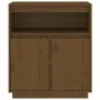 Aparador de madera maciza de pino marrón miel 70x34x80 cm de vidaXL, Aparadores - Ref: Foro24-814387, Precio: 77,92 €, Descue...