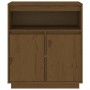 Aparador de madera maciza de pino marrón miel 70x34x80 cm de vidaXL, Aparadores - Ref: Foro24-814387, Precio: 77,92 €, Descue...
