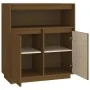 Aparador de madera maciza de pino marrón miel 70x34x80 cm de vidaXL, Aparadores - Ref: Foro24-814387, Precio: 77,92 €, Descue...