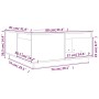 Mesa de centro de madera maciza de pino gris 80x81x36,5 cm de vidaXL, Mesas de centro - Ref: Foro24-814526, Precio: 108,78 €,...
