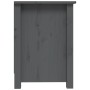 Mueble de TV de madera maciza de pino gris 103x36,5x52 cm de vidaXL, Muebles TV - Ref: Foro24-814571, Precio: 79,29 €, Descue...