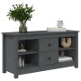 Mueble de TV de madera maciza de pino gris 103x36,5x52 cm de vidaXL, Muebles TV - Ref: Foro24-814571, Precio: 79,29 €, Descue...