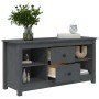Mueble de TV de madera maciza de pino gris 103x36,5x52 cm de vidaXL, Muebles TV - Ref: Foro24-814571, Precio: 79,29 €, Descue...
