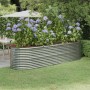 Jardinera arriate acero recubrimiento polvo plata 296x80x68 cm de vidaXL, Maceteros y jardineras - Ref: Foro24-318962, Precio...