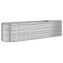 Jardinera arriate acero recubrimiento polvo plata 296x80x68 cm de vidaXL, Maceteros y jardineras - Ref: Foro24-318962, Precio...