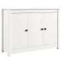 Aparador de madera maciza de pino blanco 100x35x74 cm de vidaXL, Aparadores - Ref: Foro24-814560, Precio: 134,12 €, Descuento: %