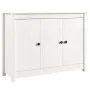 Aparador de madera maciza de pino blanco 100x35x74 cm de vidaXL, Aparadores - Ref: Foro24-814560, Precio: 139,91 €, Descuento: %
