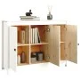 Aparador de madera maciza de pino blanco 100x35x74 cm de vidaXL, Aparadores - Ref: Foro24-814560, Precio: 139,91 €, Descuento: %