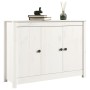 Aparador de madera maciza de pino blanco 100x35x74 cm de vidaXL, Aparadores - Ref: Foro24-814560, Precio: 134,12 €, Descuento: %