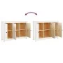 Aparador de madera maciza de pino blanco 100x35x74 cm de vidaXL, Aparadores - Ref: Foro24-814560, Precio: 139,91 €, Descuento: %