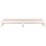 Sofá cama extraíble madera maciza de pino blanco 2x(90x200) cm de vidaXL, Camas y somieres - Ref: Foro24-820428, Precio: 124,...
