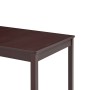 Mesa de comedor de madera de pino marrón oscuro 140x70x73 cm en Mesas de comedor | Comprar online en Foru.es