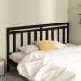 Cabecero de cama madera maciza de pino negro 206x4x100 cm de vidaXL, Cabeceros y pies de cama - Ref: Foro24-814118, Precio: 3...