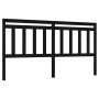Cabecero de cama madera maciza de pino negro 206x4x100 cm de vidaXL, Cabeceros y pies de cama - Ref: Foro24-814118, Precio: 3...