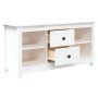 Mueble para TV de madera maciza de pino blanco 103x36,5x52 cm de vidaXL, Muebles TV - Ref: Foro24-814570, Precio: 106,58 €, D...