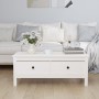 Mesa de centro de madera maciza de pino blanco 100x50x40 cm de vidaXL, Mesas de centro - Ref: Foro24-814605, Precio: 127,06 €...