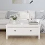 Solid white pine wood coffee table 100x50x40 cm by vidaXL, Coffee table - Ref: Foro24-814605, Price: 122,03 €, Discount: %