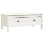 Solid white pine wood coffee table 100x50x40 cm by vidaXL, Coffee table - Ref: Foro24-814605, Price: 122,03 €, Discount: %