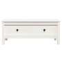 Mesa de centro de madera maciza de pino blanco 100x50x40 cm de vidaXL, Mesas de centro - Ref: Foro24-814605, Precio: 127,06 €...
