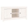 Mueble para TV de madera maciza de pino blanco 103x36,5x52 cm de vidaXL, Muebles TV - Ref: Foro24-814585, Precio: 104,48 €, D...