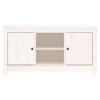 Mueble para TV de madera maciza de pino blanco 103x36,5x52 cm de vidaXL, Muebles TV - Ref: Foro24-814585, Precio: 104,48 €, D...