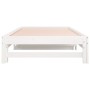 Sofá cama extraíble madera maciza de pino blanco 2x(90x200) cm de vidaXL, Camas y somieres - Ref: Foro24-820428, Precio: 124,...