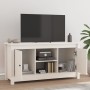 Mueble para TV de madera maciza de pino blanco 103x36,5x52 cm de vidaXL, Muebles TV - Ref: Foro24-814585, Precio: 104,48 €, D...