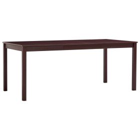 Mesa de comedor de madera de pino marrón oscuro 180x90x73 cm en Mesas de comedor | Comprar online en Foru.es